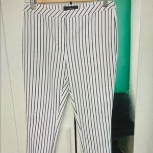 Black and White Striped Pants